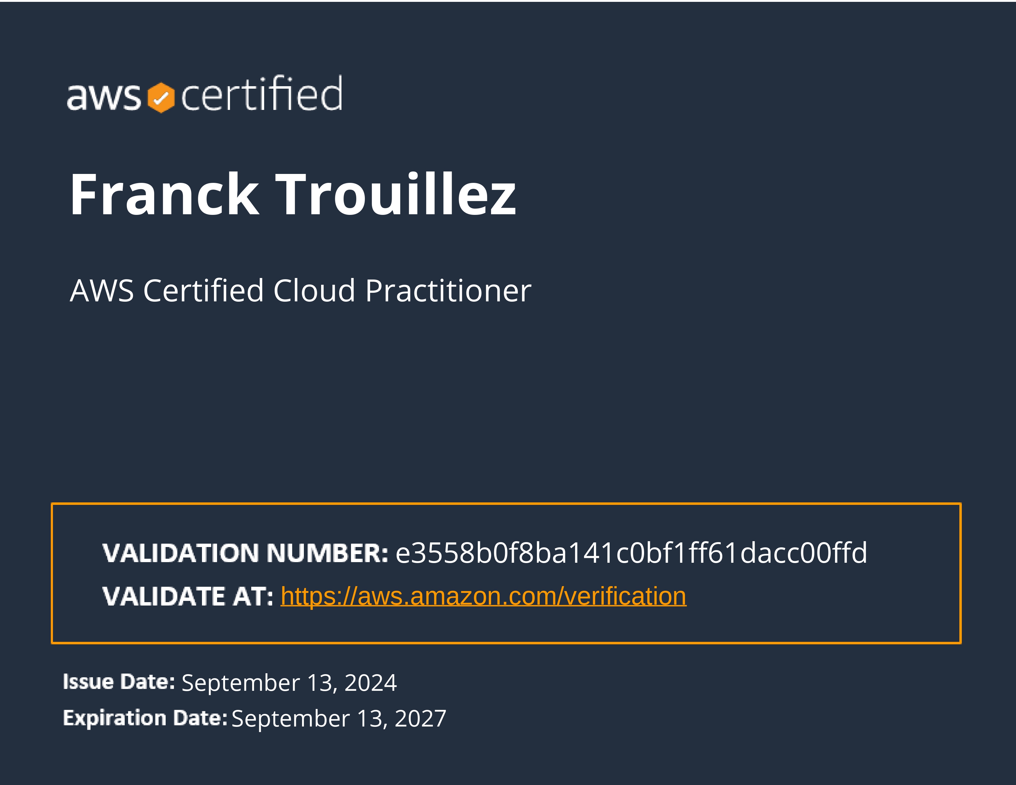 AWS Certified Cloud Practitioner