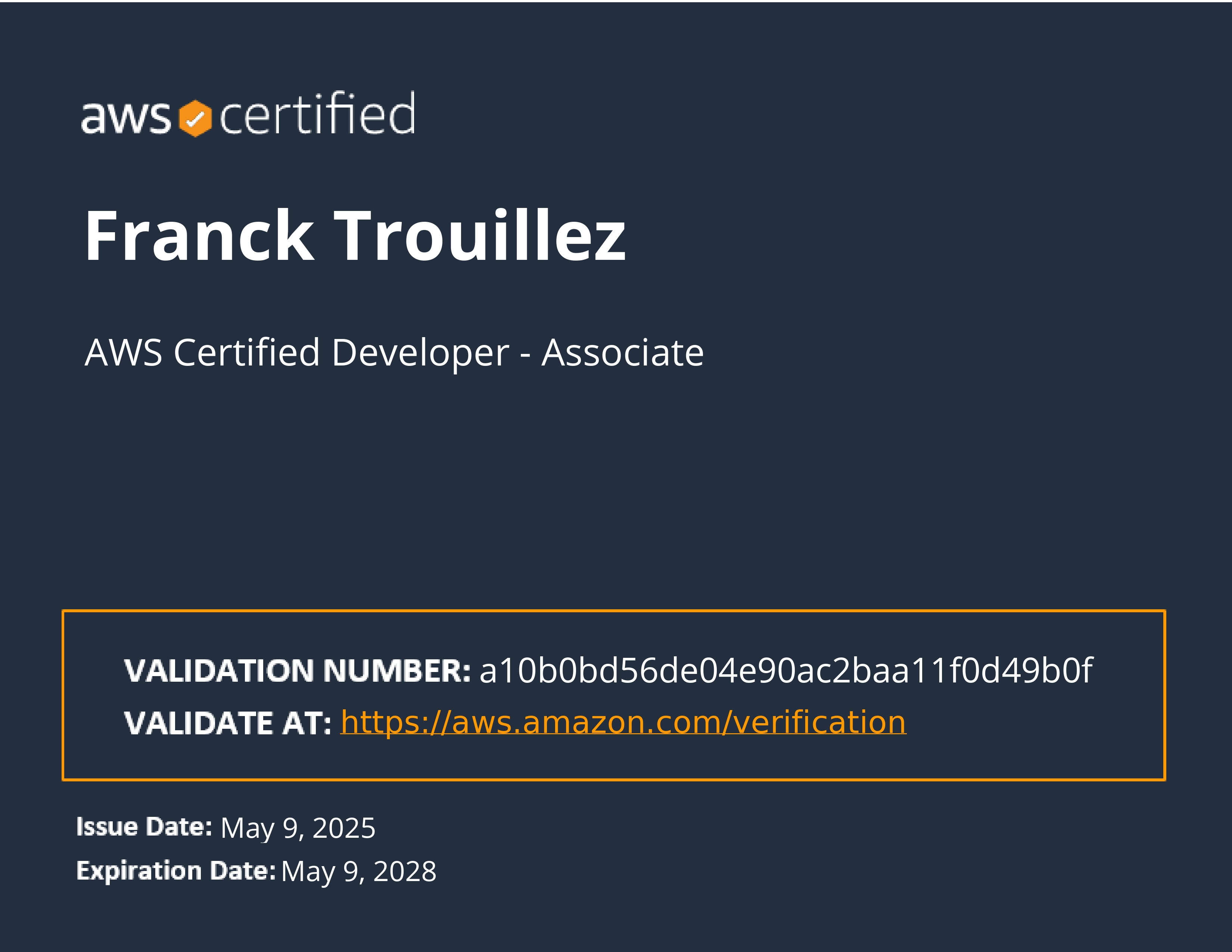 AWS Certified Developer - Associate
